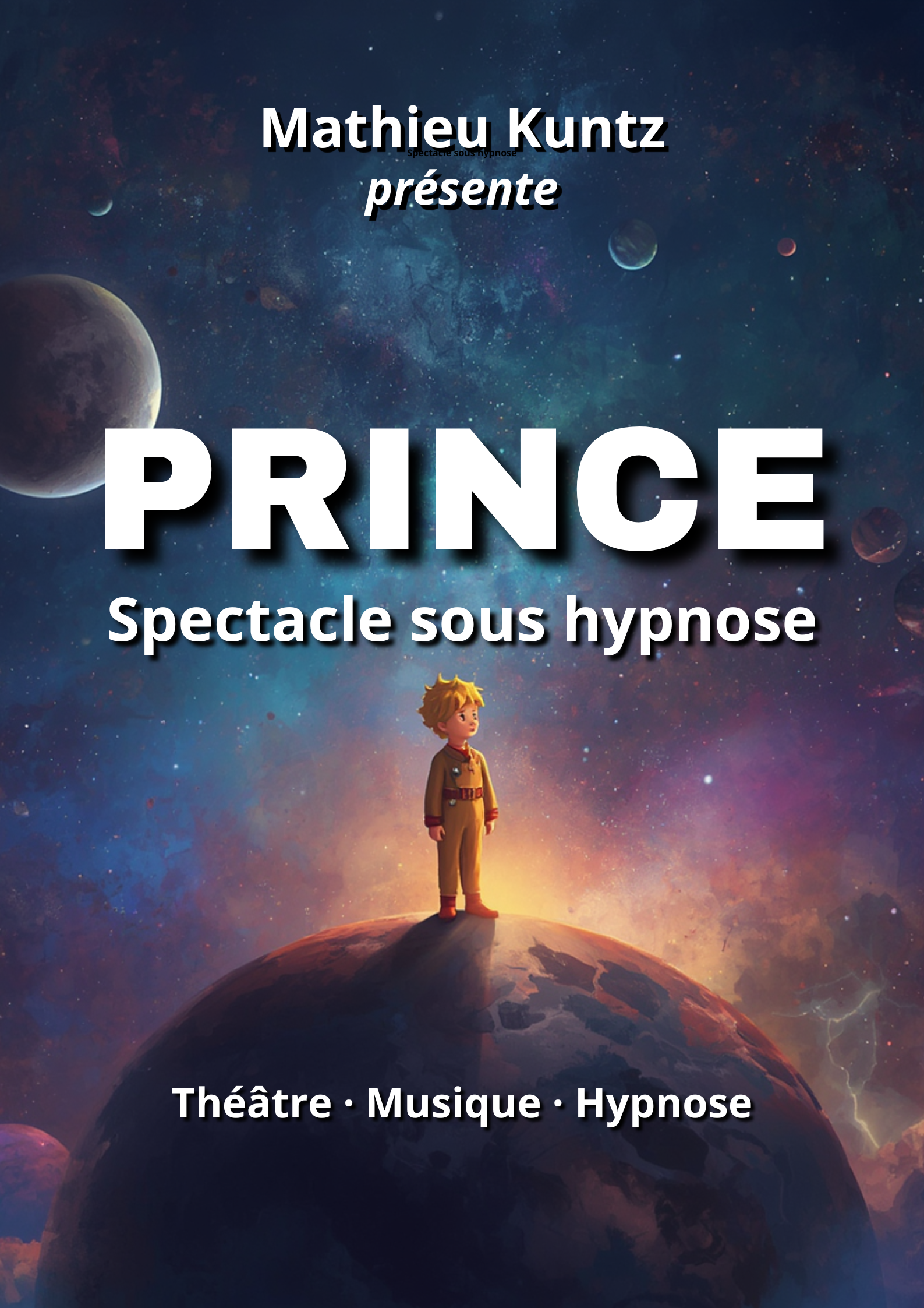 Affiche officielle du spectacle PRINCE